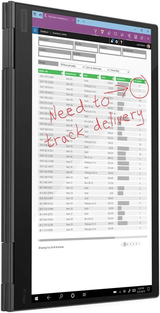 Alt view image 16 of 20 - Lenovo ThinkPad X1 Yoga Gen 5 Intel Core i7-10610U 16GB Memory 512 GB PCIe SSD Intel UHD Graphics 14.0" 10-point Multi-touch 3840 x 2160 Convertible 2-in-1 Laptop Windows 10 Pro 64-bit 20UB001GUS