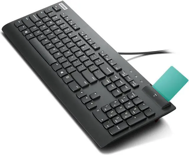Alt view image 4 of 7 - Lenovo Smartcard Wired Keyboard II - US English