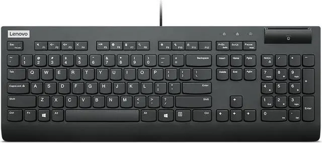 Alt view image 7 of 7 - Lenovo Smartcard Wired Keyboard II - US English
