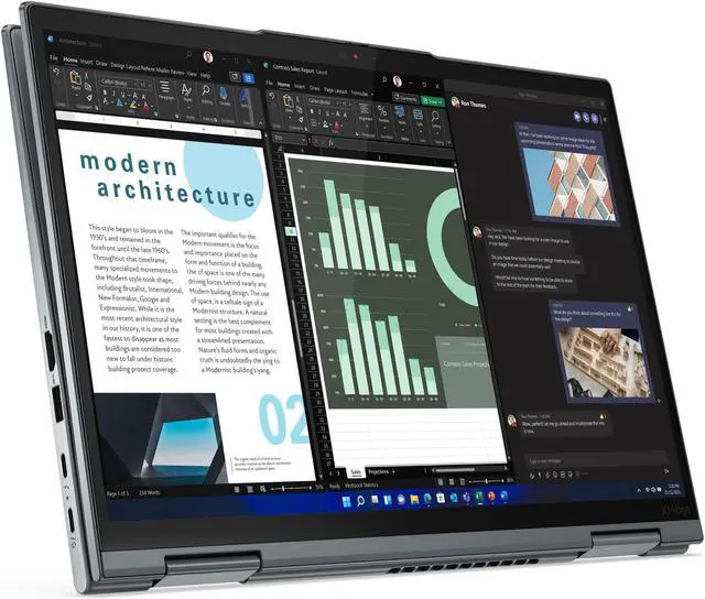 Alt view image 3 of 7 - Lenovo ThinkPad X1 Yoga Gen 7 Intel Laptop, 14.0"" Touch 500 nits, i7-1280P, Iris Xe Graphics, 32GB, 1TB, Win 11 Pro, 1 YR On-site Warranty
