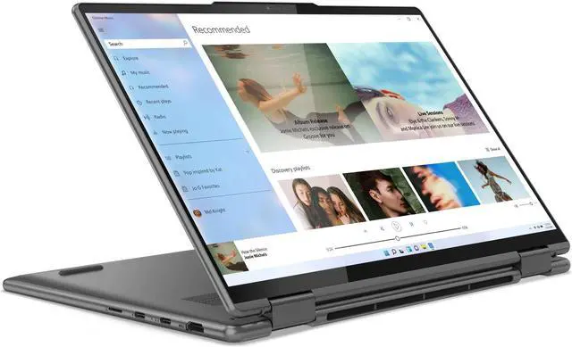 Alt view image 2 of 7 - Lenovo Yoga 7i Laptop, 14.0" IPS Touch LED Backlight, i7-1255U, Iris Xe Graphics eligible, 16GB, 1TB, Win 11 Home