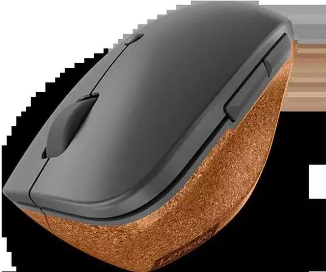 Alt view image 6 of 7 - Lenovo Go Wireless Vertical Mouse - Optical - Wireless - 2.40 GHz - Storm Gray - USB Type A - 2400 dpi - Scroll Wheel - 6 Button(s) - 3 Programmable Button(s)