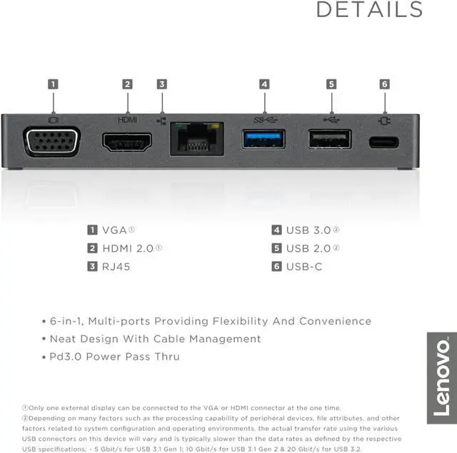 Alt view image 11 of 13 - LENOVO 4X90X21427 CABLE_BO OPT FOR USB-C TO 4 USB-A HUB