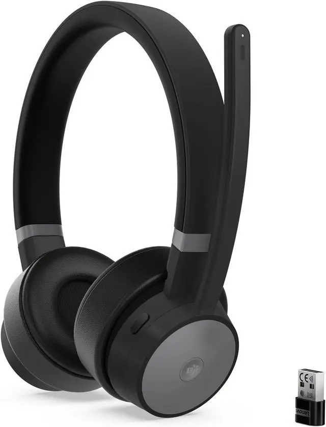 Alt view image 19 of 20 - Lenovo Go Wireless ANC Headset (Thunder Black) - 4XD1C9921