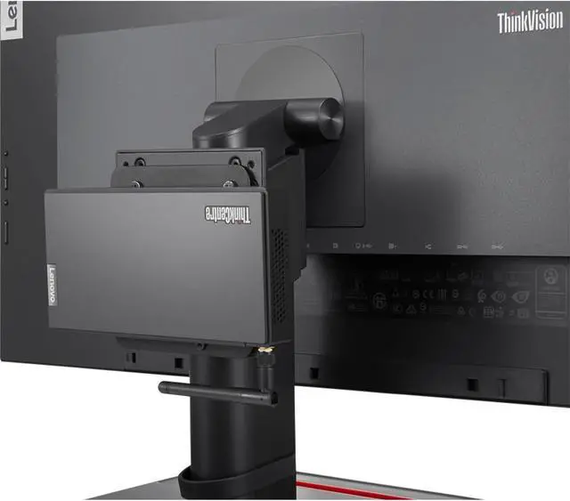 Alt view image 7 of 8 - Lenovo ThinkCentre Tiny/Nano Monitor Clamp II (4XH0Z4245)