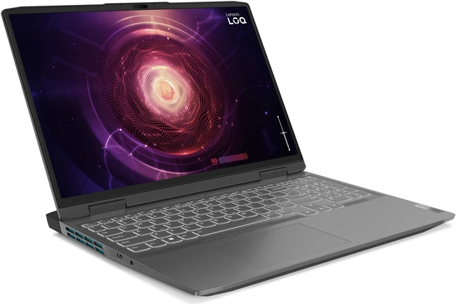 Alt view image 2 of 7 - Lenovo LOQ Laptop, 16" IPS 144Hz, Ryzen 5 7640HS, NVIDIA® GeForce RTX 4050 Laptop GPU 6GB GDDR6, 8GB, 512GB SSD, For Gaming