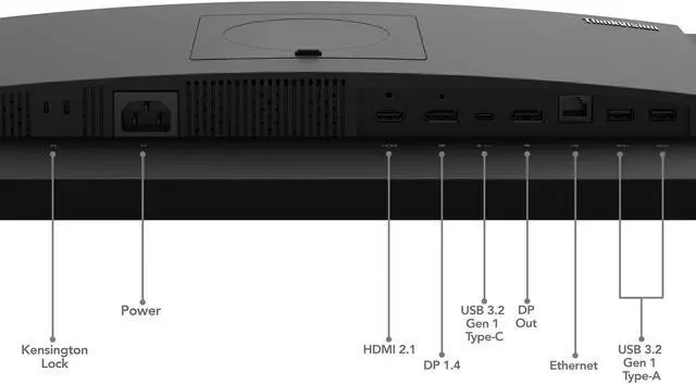 Alt view image 7 of 20 - Lenovo ThinkVision 23.8 inch Monitor - T24mv-30
