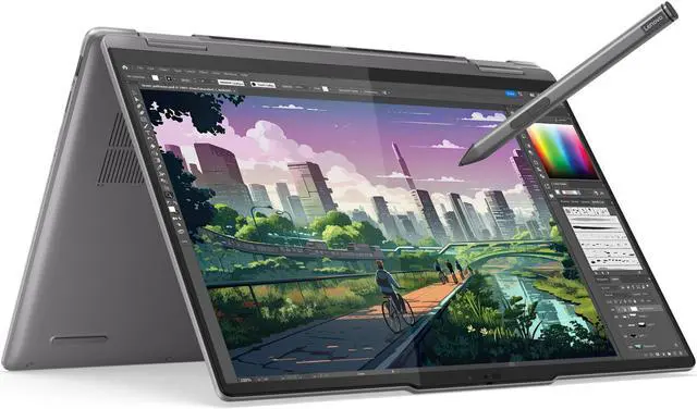 Main image of Lenovo Yoga 7 2-in-1 Laptop, 14" IPS Glass, Ryzen 5 8640HS, 16GB, 512GB SSD