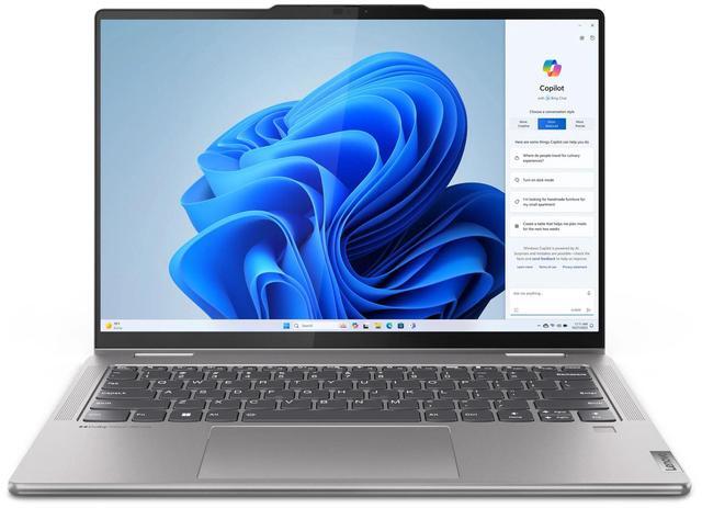 Alt view image 6 of 15 - Lenovo Yoga 7 14AHP9 14" WUXGA Touch AMD Ryzen 7 8840HS 3.3 GHz up to 5.1GHz 16GB RAM 1TB M.2 2242 PCIe 4.0x4 NVMe SSD AMD Radeon 780M Windows 11 Pro 2-in-1 Laptop - 83DK000BUS
