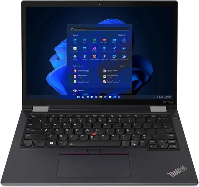 Alt view image 4 of 7 - Lenovo ThinkPad X13 Yoga Gen 3 Intel Laptop, 13.3" IPS  Low Power, vPro®,   Iris Xe Graphics, 16GB, 512GB SSD
