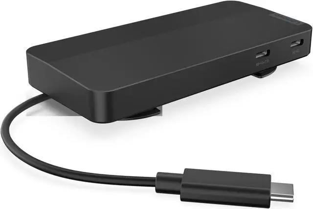 Alt view image 3 of 20 - Lenovo USB-C Dual Display Travel Dock with Adapter