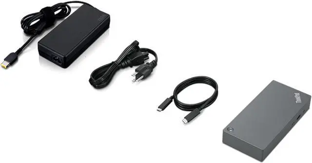 Alt view image 6 of 20 - Lenovo ThinkPad Universal USB-C Dock (with 135W Power Adapter)