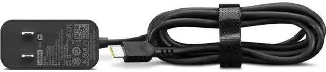 Alt view image 8 of 8 - Lenovo 65W USB-C Wall Adapter - 65 W - 120 V AC, 230 V AC Input - 20 V DC/3.25 A Output - Black