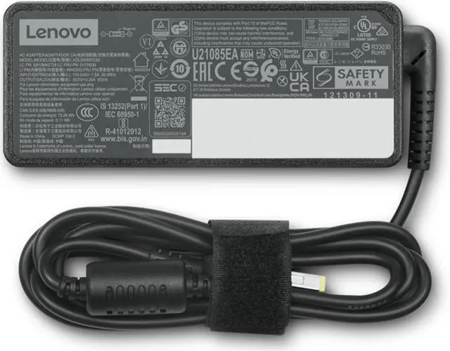 Alt view image 3 of 5 - Lenovo ThinkCentre 65W AC Adapter (Slim Tip)