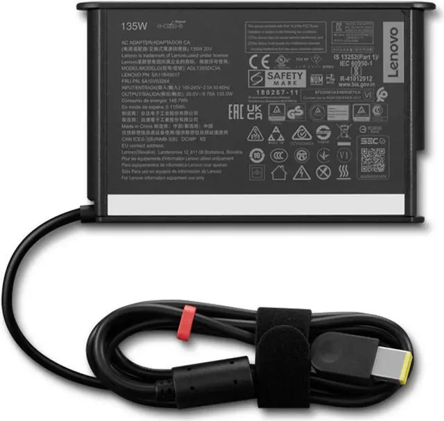 Alt view image 10 of 11 - Lenovo ThinkCentre 135W AC Adapter (ST)-US