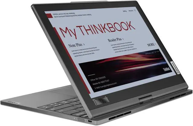 Alt view image 3 of 7 - Lenovo ThinkBook Plus Gen 4 Intel Laptop, 13.312" Glass,13th Generation Intel Core i5-1335U,16GB, Iris Xe Graphics, 512GB SSD,6 wifi,Win 11 Pro