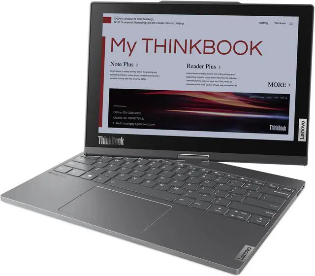 Alt view image 2 of 7 - Lenovo ThinkBook Plus Gen 4 Intel Laptop, 13.312" Glass,13th Generation Intel Core i5-1335U,16GB, Iris Xe Graphics, 512GB SSD,6 wifi,Win 11 Pro