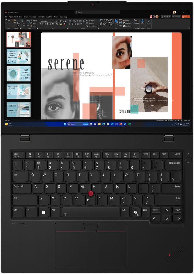 Alt view image 6 of 7 - Lenovo ThinkPad L14 Gen 5 Intel Laptop, 14" IPS DBEF5,Intel Core Ultra 7 155U,16GB, Graphics, 512GB SSD,Intel Wifi,Win 11 Pro