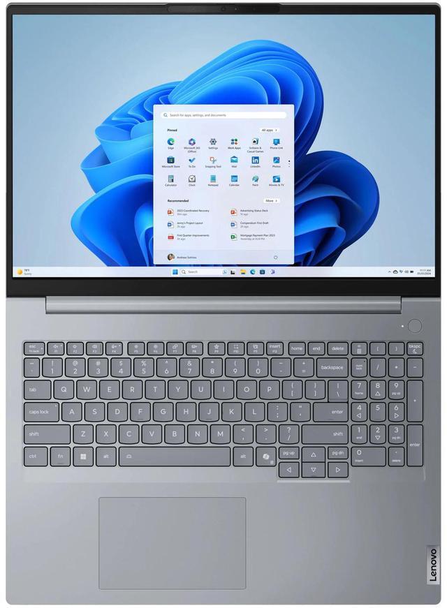 Alt view image 6 of 7 - Lenovo ThinkBook 16 Gen 8 Intel Laptop, 16" IPS 60Hz, Intel Core 7 240H, 16GB, 512GB SSD