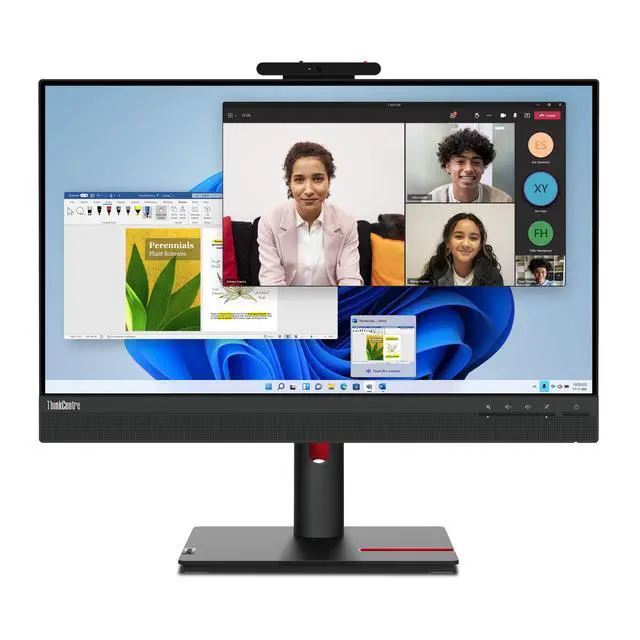 Alt view image 9 of 15 - Lenovo ThinkCentre TIO-24 Gen5 24" Class Webcam Full HD LED Monitor - 16:9 - Black - 23.8" Viewable - In-plane Switching (IPS) Technology - WLED Backlight - 1920 x 1080 - 16.7 Million Colors