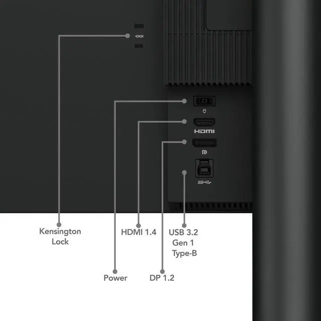 Alt view image 15 of 15 - Lenovo ThinkCentre TIO-24 Gen5 24" Class Webcam Full HD LED Monitor - 16:9 - Black - 23.8" Viewable - In-plane Switching (IPS) Technology - WLED Backlight - 1920 x 1080 - 16.7 Million Colors