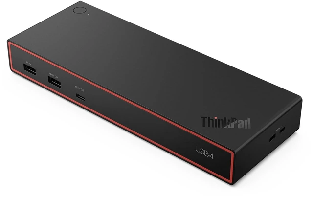 Alt view image 3 of 7 - Lenovo ThinkPad USB4 Dock 5000 (with 135W Adapter)