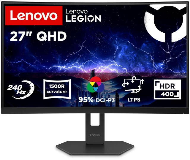 Main image of Lenovo Legion 27Q-2c 27-inch VA Curved 240hz Gaming Monitor