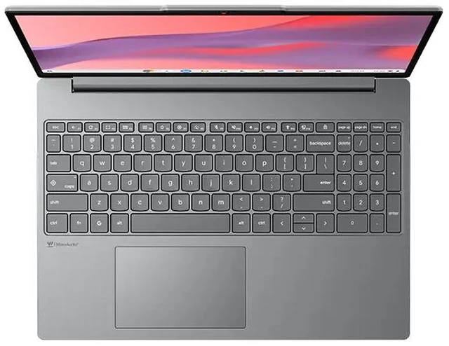 Alt view image 2 of 5 - Lenovo Chromebook m Laptop, 15.3" IPS 60Hz, MediaTek Kompanio 540, 4GB, 128GB