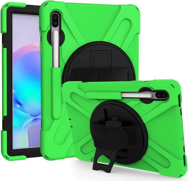 Main image of Galaxy Tab S6 10.5 T860 Case, Heavy Duty Military Shockproof Shield Cover Rugged Case for Samsung Galaxy Tab S6 10.5-inch SM-T860 (Shield Green)