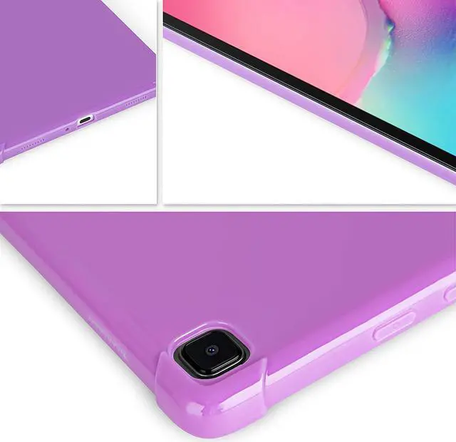 Alt view image 2 of 7 - Galaxy Tab A 8.0 Case, Premium TPU Skin Case Cover Ultra Thin and Lightweight Protection with Camera & Charging Port Cut-Outs for Samsung Galaxy Tab A 8.0 2019 T290/T295 [Purple]