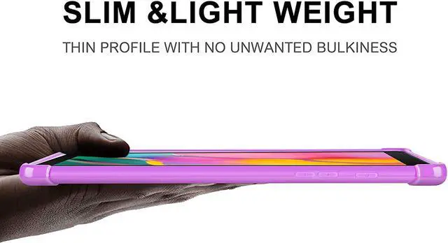 Alt view image 6 of 7 - Galaxy Tab A 8.0 Case, Premium TPU Skin Case Cover Ultra Thin and Lightweight Protection with Camera & Charging Port Cut-Outs for Samsung Galaxy Tab A 8.0 2019 T290/T295 [Purple]