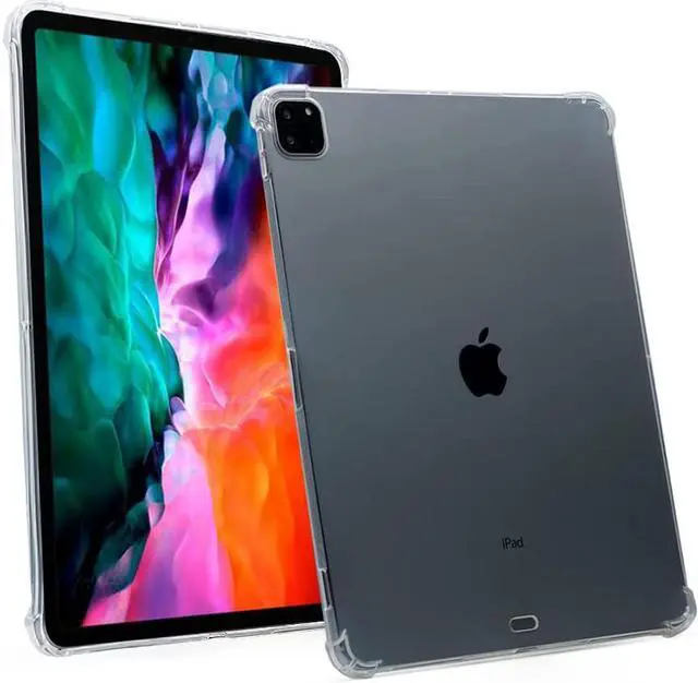Main image of iPad Pro 12.9 5th Gen (2021) Case TPU Thin Skin Flexible Slip on Cover for Apple iPad 12.9 5th Gen (2021) (Clear)