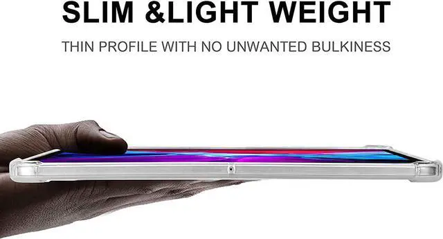 Alt view image 5 of 7 - iPad Pro 12.9 5th Gen (2021) Case TPU Thin Skin Flexible Slip on Cover for Apple iPad 12.9 5th Gen (2021) (Clear)