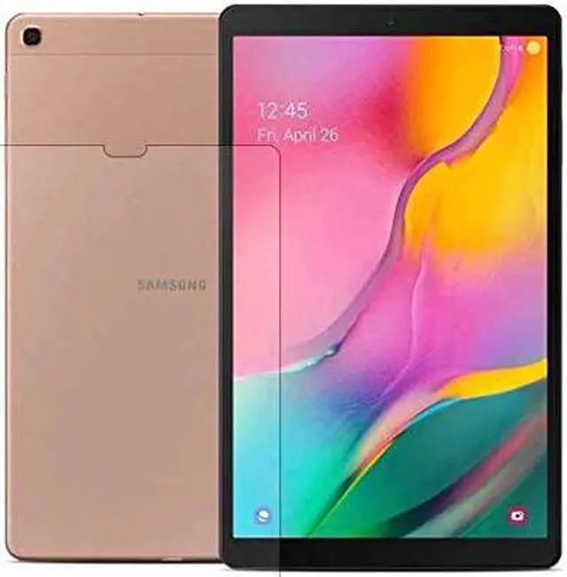 Alt view image 2 of 7 - Galaxy Tab A 2019 Case 10.1, Heavy Duty Case Tempered Glass Screen Protector Cover Kickstand Handle Carrying Sling Strap for Samsung Galaxy Tab A 10.1 T510 T515 (Red)