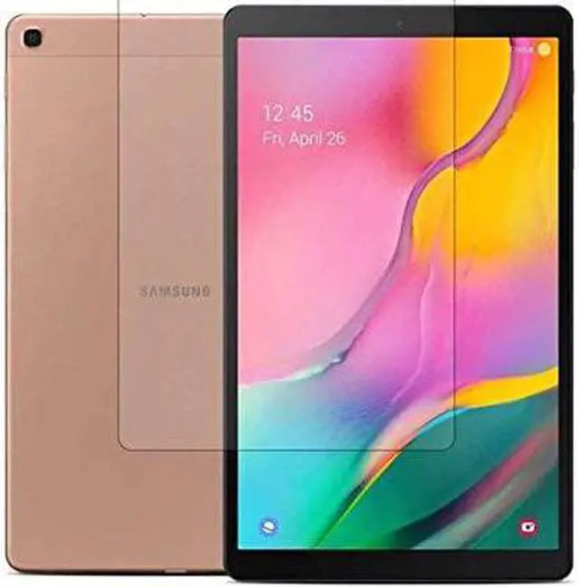 Alt view image 3 of 7 - Galaxy Tab A 2019 Case 10.1, Heavy Duty Case Tempered Glass Screen Protector Cover Kickstand Handle Carrying Sling Strap for Samsung Galaxy Tab A 10.1 T510 T515 (Red)