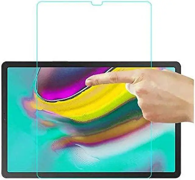 Alt view image 4 of 7 - Galaxy Tab A 2019 Case 10.1, Heavy Duty Case Tempered Glass Screen Protector Cover Kickstand Handle Carrying Sling Strap for Samsung Galaxy Tab A 10.1 T510 T515 (Red)