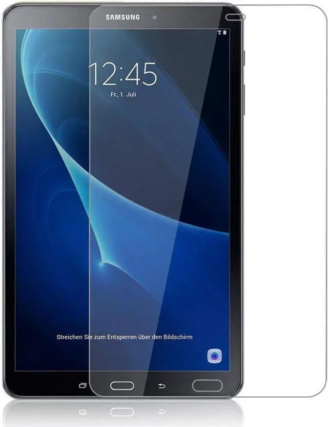 Alt view image 7 of 7 - Galaxy Tab A 10.1 Inch Case by Heavy Duty Shield Rotating Palmstrap Kickstand Shoulder Strap Tempered Glass Screen Protector for Samsung Galaxy Tab A 10.1 P580 SM-P580 (Hot Pink)