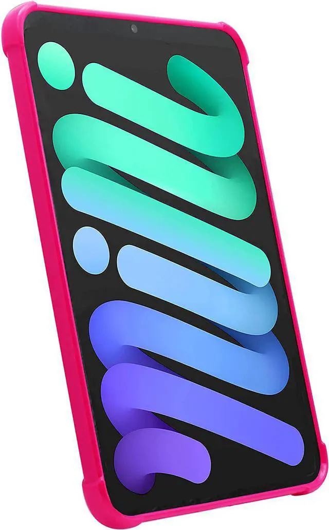 Alt view image 4 of 6 - iPad Mini 6th Gen Case, TPU Ultra Slim, Lightweight Protection, Shockproof Cover for Apple iPad Mini 6 Generation 2021 (Hot Pink)