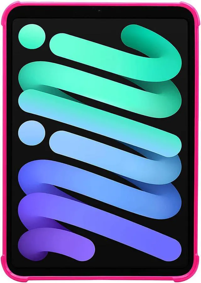 Alt view image 5 of 6 - iPad Mini 6th Gen Case, TPU Ultra Slim, Lightweight Protection, Shockproof Cover for Apple iPad Mini 6 Generation 2021 (Hot Pink)