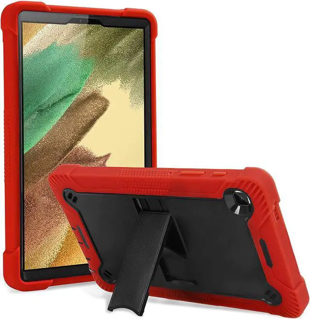 Main image of Galaxy Tab A7 Lite Case 8.7 T220 T225, Shockproof Rugged Heavy Duty Protection Cover Kickstand Case for Samsung Galaxy Tab A7 Lite 2021 SM-T220/SM-T225/SM-T227 (Guardian Black/Red)
