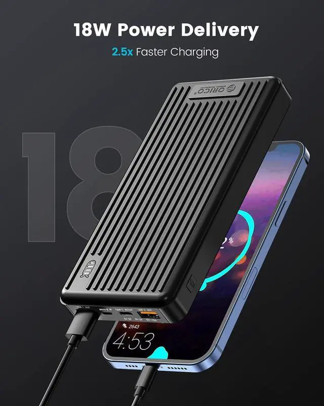 Alt view image 6 of 7 - 120W 10 USB Ports Fast Charging Station with 30000mAh Portable Charger, Black, 10 Short Mixed Cables Included