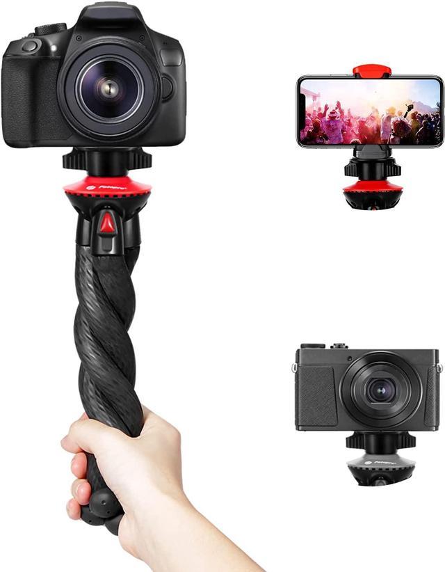 Camera Tripod, Fotopro Flexible Tripod, Tripods for Phone with Smartphone  Mount for iPhone Xs, Samsung, Tripod for Camera, Mirrorless DSLR Sony Nikon  Canon 