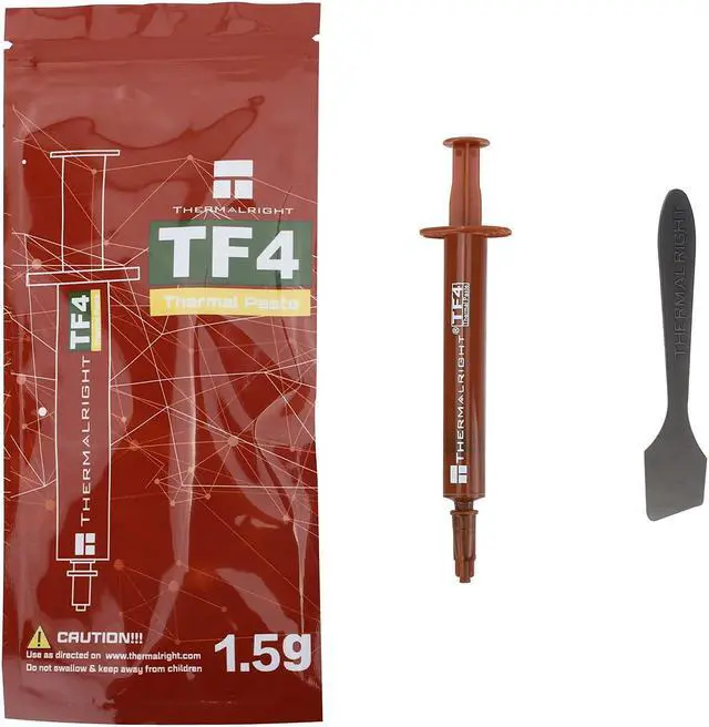 Alt view image 4 of 7 - Thermalright TF4 High Performance Thermal Compound Paste 1.5 Grams, 9.5W/mK, High Durability, for All heatsinks CPU Coolers, with applying Tool