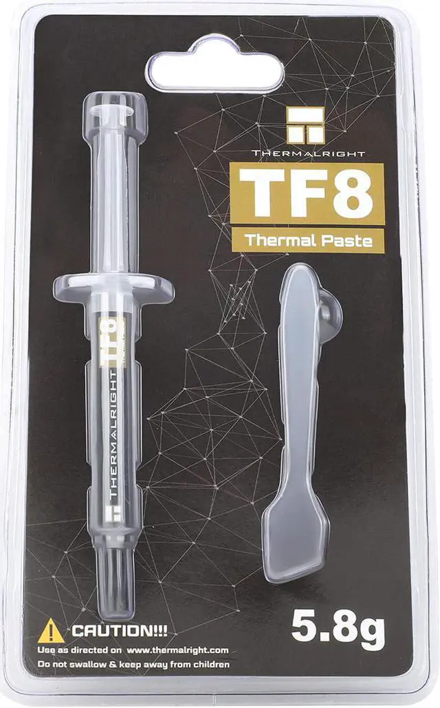 Alt view image 6 of 7 - Thermalright TF8 High Performance Thermal Compound Paste 5.8 Grams, 13.8W/mK, High Durability, for All heatsinks CPU Coolers, with applying Tool