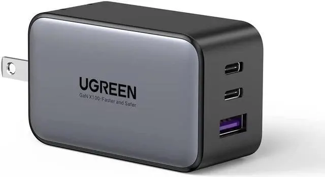 Main image of UGREEN 65W USB C Charger Multiport - 3 Port GaN PPS Fast Charger Adapter Foldable Charger Compatible with MacBook Pro/Air, iPad Pro, Galaxy S22/S21/S20, Dell XPS 13, iPhone 13/13 Pro Max/12, Pixel