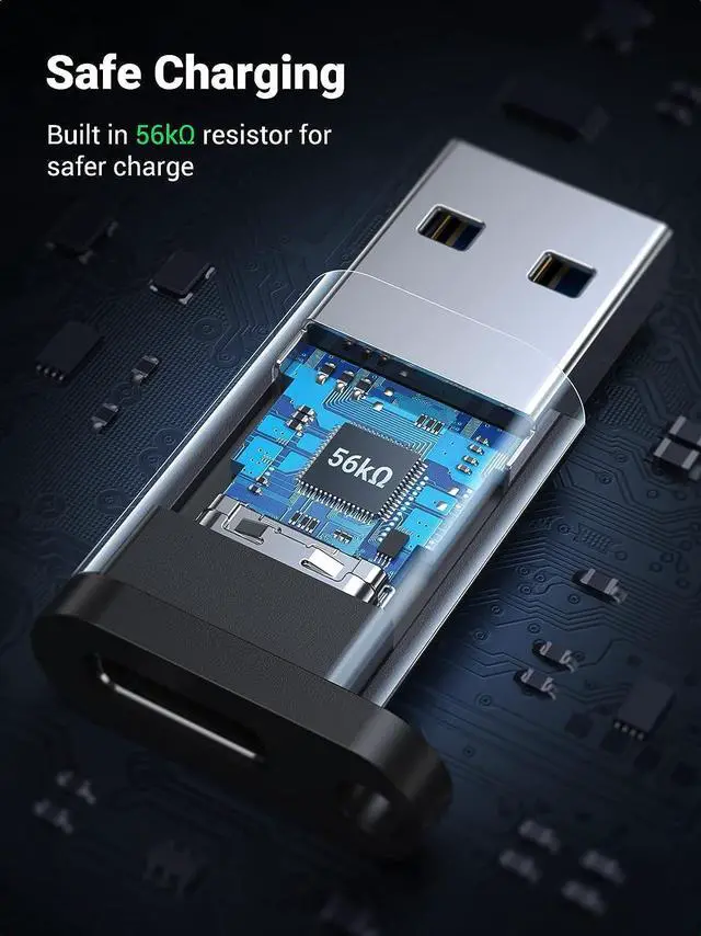 Alt view image 5 of 7 - UGREEN USB C to USB 3.0 Adapter USB C Female to USB Male Adapter USB C 3.1 Adapter 5Gbps Compatible with MacBook Pro 2018/2017 iPad Pro 2020/2018 Galaxy Note20 Ultra Laptops Chargers and More