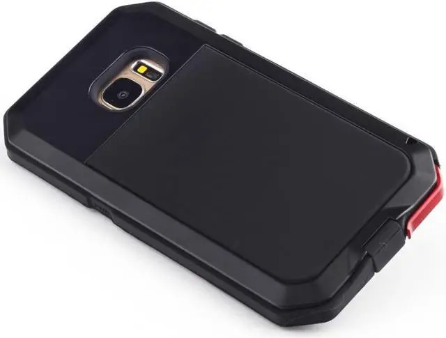 Alt view image 5 of 7 - Galaxy S7 Case,Mangix 3C-Aone Gorilla Glass Luxury Aluminum Alloy Protective Metal Extreme Shockproof Military Bumper Finger Scanner Cover Shell Case Skin Protector for Samsung Galaxy S7 (Black)