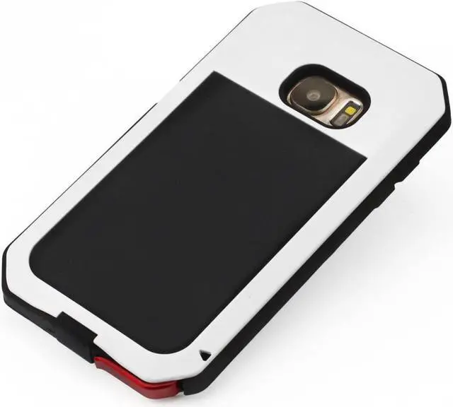 Alt view image 5 of 6 - Galaxy S7 Case,Mangix 3C-Aone Gorilla Glass Luxury Aluminum Alloy Protective Metal Extreme Shockproof Military Bumper Finger Scanner Cover Shell Case Skin Protector for Samsung Galaxy S7 (White)