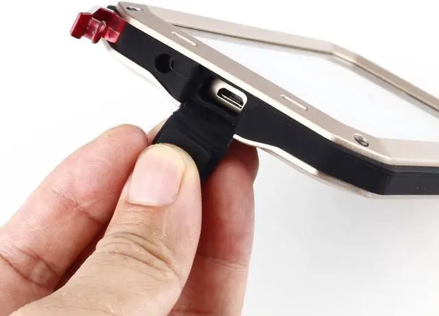 Alt view image 3 of 7 - Mangix Galaxy S7 Case, 3C-Aone Gorilla Glass Luxury Aluminum Alloy Protective Metal Extreme Shockproof Military Bumper Finger Scanner Cover Shell Case Skin Protector for Samsung Galaxy S7 (Gold)