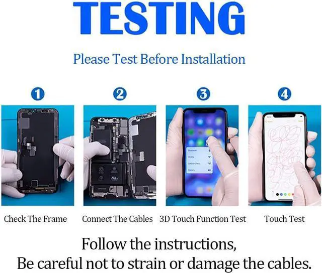 Alt view image 7 of 7 - for iPhone 12 Pro Max Screen Replacement 6.7 inch, 3D Touch LCD Display Digitizer Touch Screen Assembly with Repair Tools, Compatible with iPhone 12 Pro Max 6.7 inch